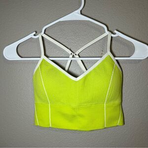 Aerie Green Seamless Longline Corset Sports Bra Women’s Size Small